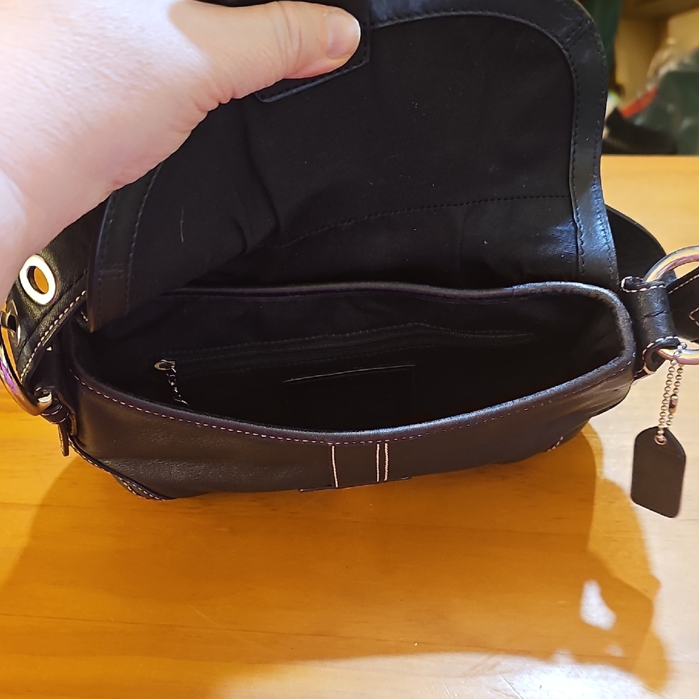 Coach Black Leather Mini Bag - Picture 7 of 7